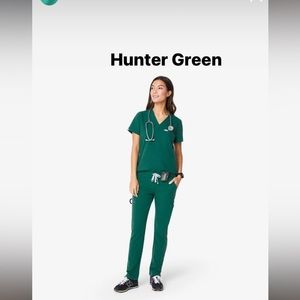 Figs scrubs hunter green